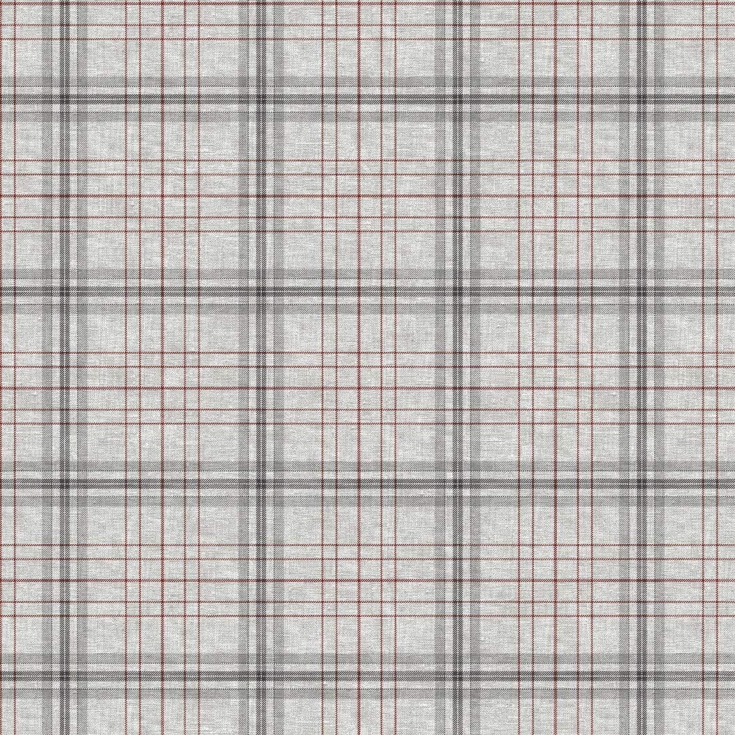 Karina Home Wipe Clean Tablecloth 120cm x 120cm Grey Tartan Check PVC Table Cover Wipeable Table Cloth