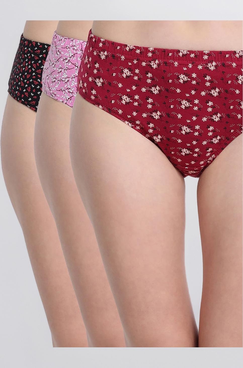 VSTAR Honey Printed Cotton Hipster Panties for Women, Super Comfortable, Super Soft & Skin Friendly (Assorted Pack of 3)