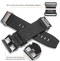 Vista 5 de Correa de silicona para reloj Fenix 7 / Fenix 6/Fenix 5 / EPIX 2 de ajuste rápido de 0.866 in, correa deportiva suave y agradable al tacto