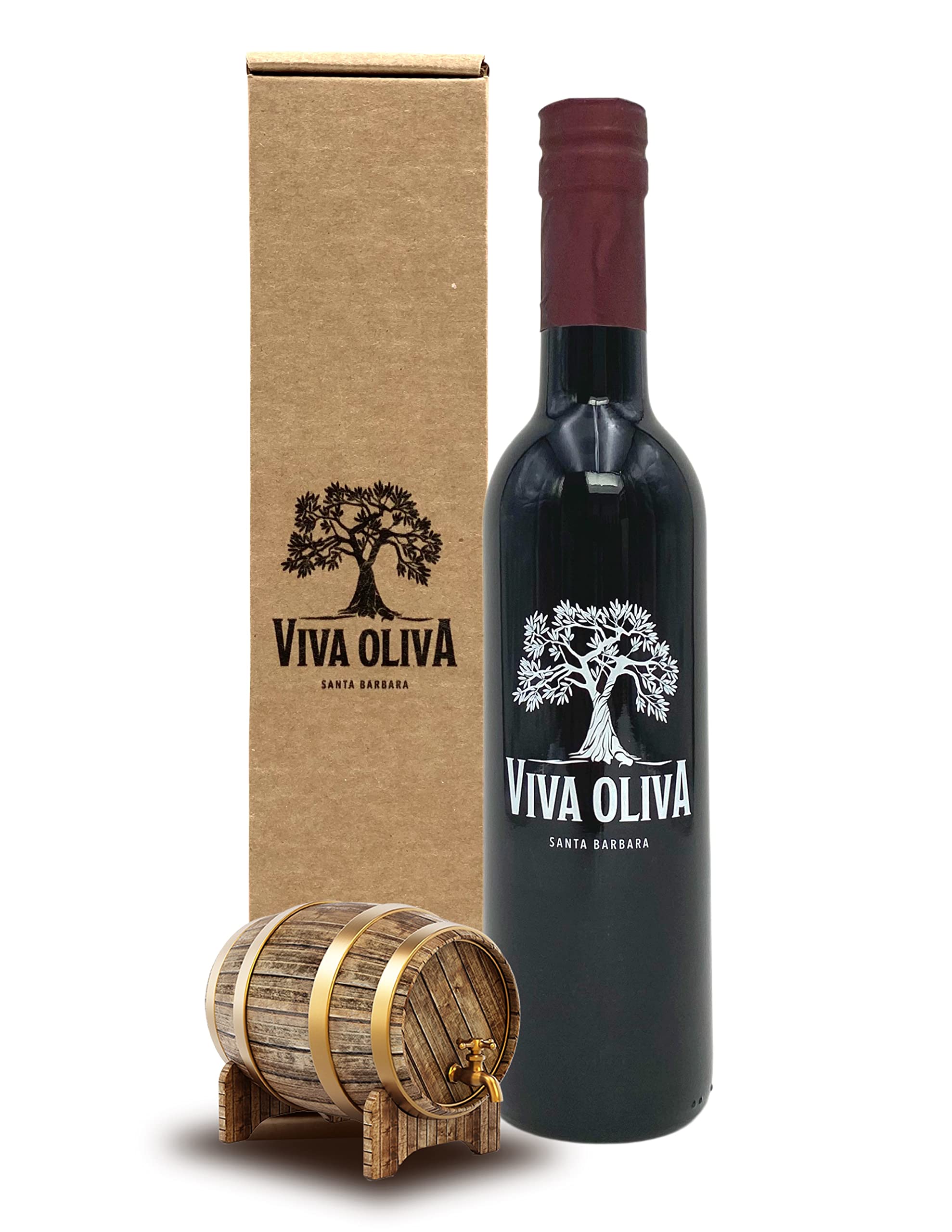 Viva Oliva 18 Year Traditional Balsamic Vinegar - 375ml (12.7oz) - Premium Quality - 100% Natural - Barrel Aged Gourmet Balsamic from Modena, Italy