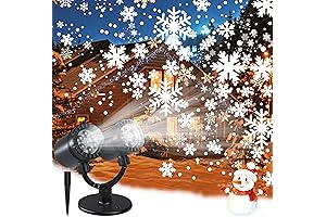ZBPP 360° Rotating Double Head Snowflake Projection Lights