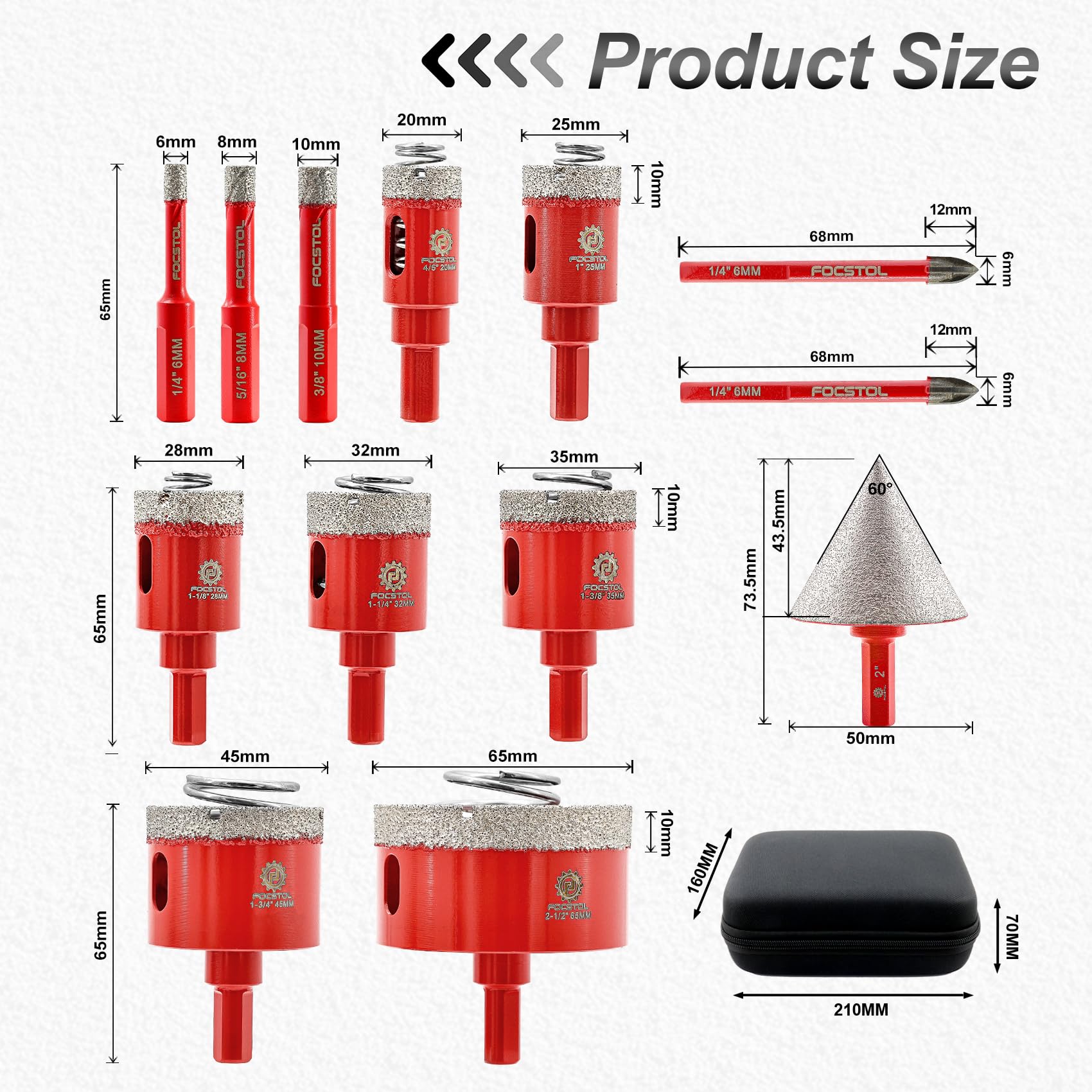 FOCSTOL Tile Hole Cutter Set - Image 2