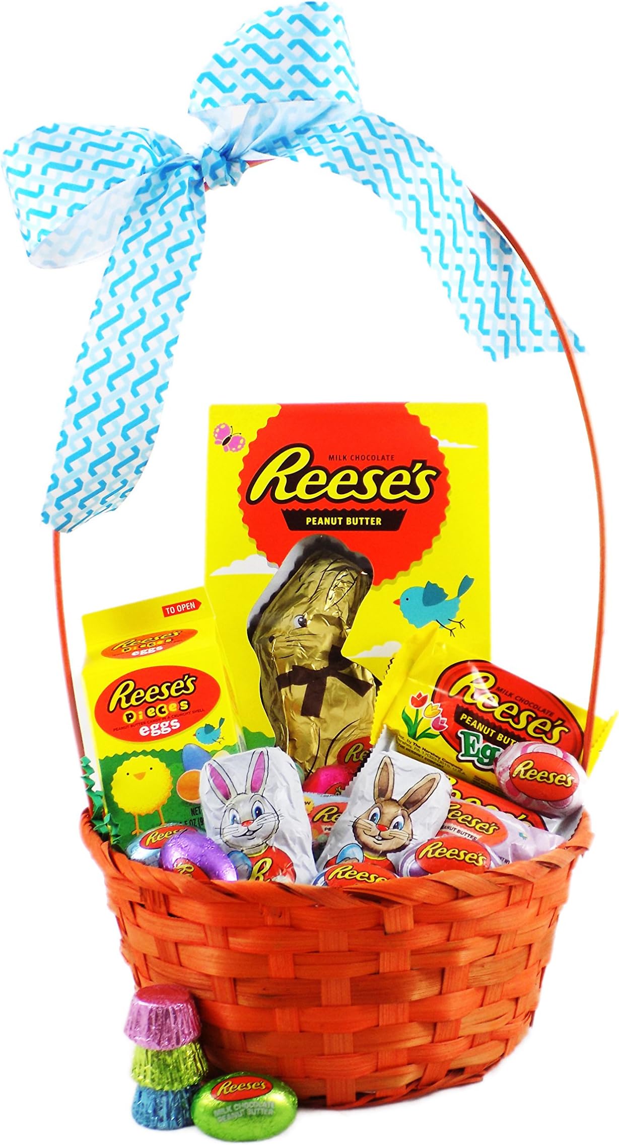 'You're One Good Egg' Reese's Chocolate Peanut Butter Candy Filled Easter Gift Basket