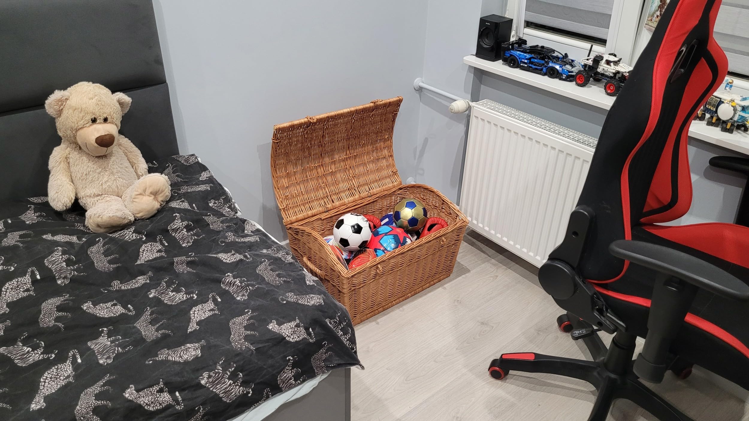 Baúl de mimbre marrón, 60 cm. Rattan im Trend - Cesta de mimbre