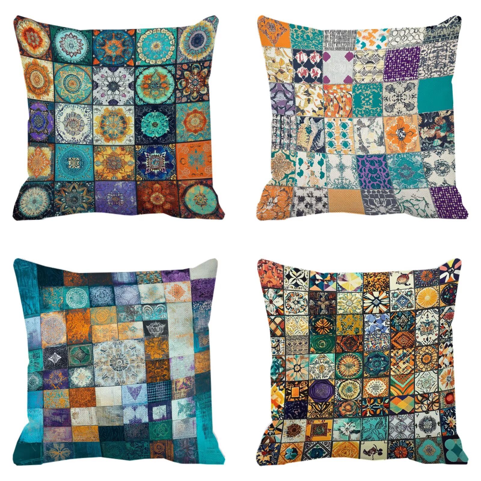 Housse coussin 35x35 anti tache et imperméable pour canapé extérieur