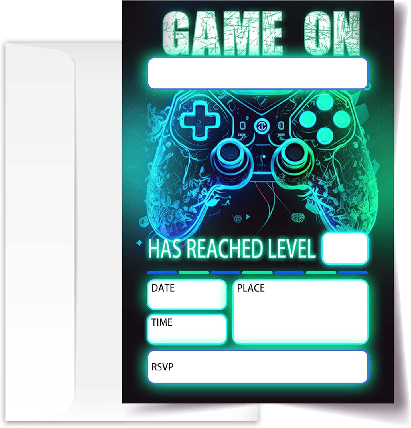 Gamer Birthday Invitations, Video Game Birthday Party, Gaming Party Decorations, Birthday Party Invitations For Boys Girls, Kids Birthday Invitations, 20 Cards with 20 Envelopes.(115) Gamer Birthday Invitations, Video Game Birthday Party, Gaming Party Decorations, Birthday Party Invitations For Boys Girls, Kids Birthday Invitations, 20 Cards with 20 Envelopes.(115)