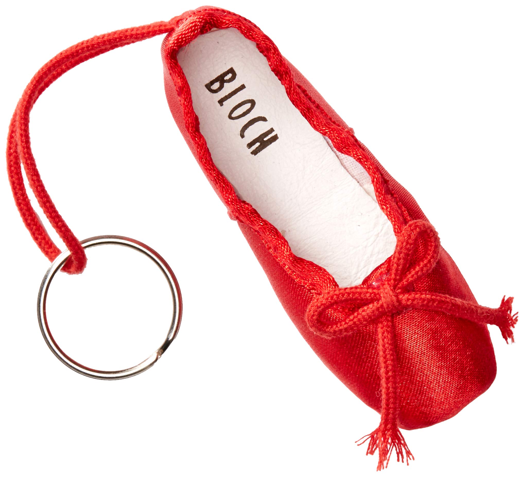 Bloch Women's Mini Pointe Shoe Keyring Key Chain, Red, One Size