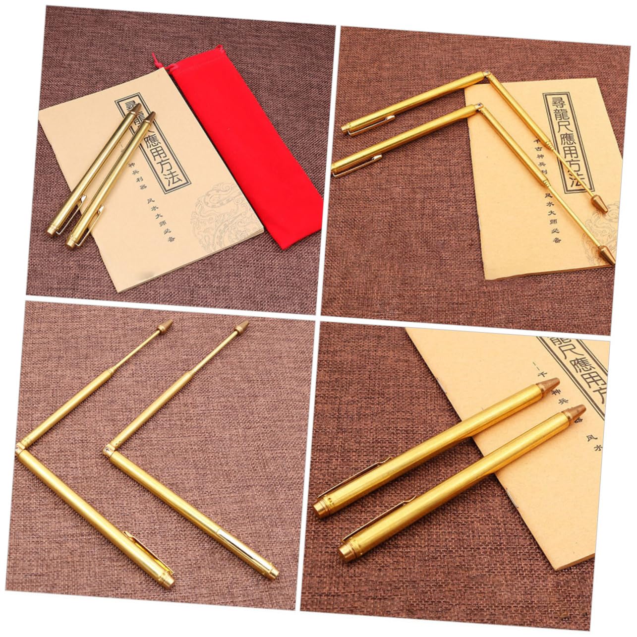 LIFKICH Dowsing Rods for Water Metal Dowsing Sticks Energy Divining Rods Compact Portable for Outdoor Explorati