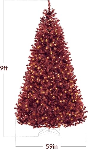 Miniatura 54 de Best Choice Products Árbol de Navidad negro preiluminado de 7.5 pies, decoración navideña completamente artificial para el hogar, oficina