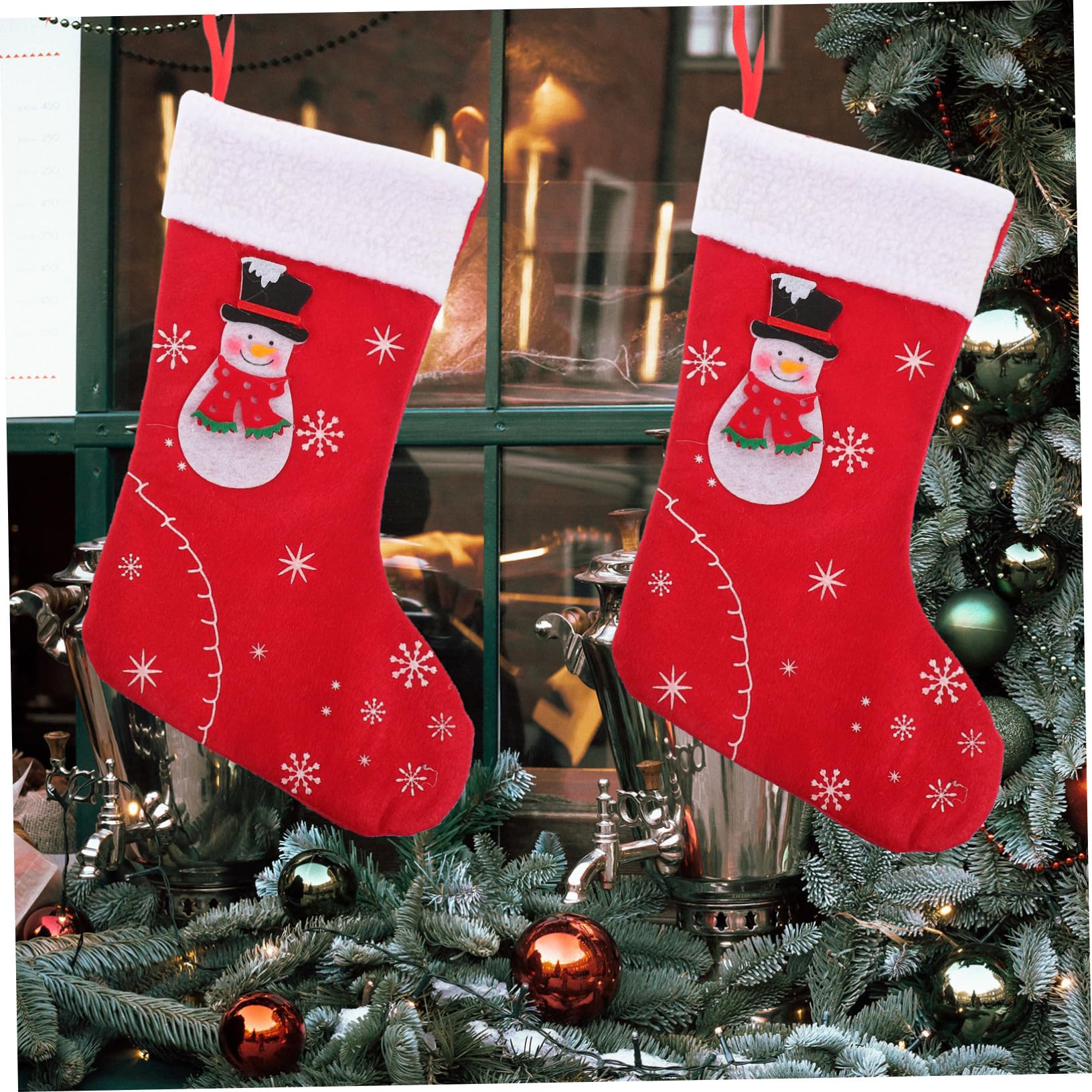 IMIKEYA 8 Stück Weihnachtsstrumpf Feiertagsstrümpfe Weihnachtsstrumpf Zum Aufhängen Weihnachtssocke Geschenktüte Strumpf Für Weihnachtsbaum Hängende Socke