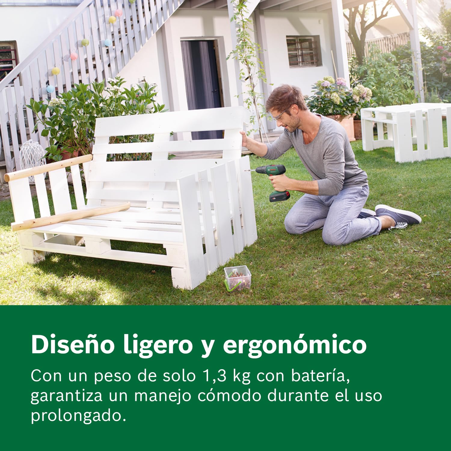 Bosch taladro/atornillador a batería UniversalDrill 18V (2 baterías, sistema de 18 V, en maletín)