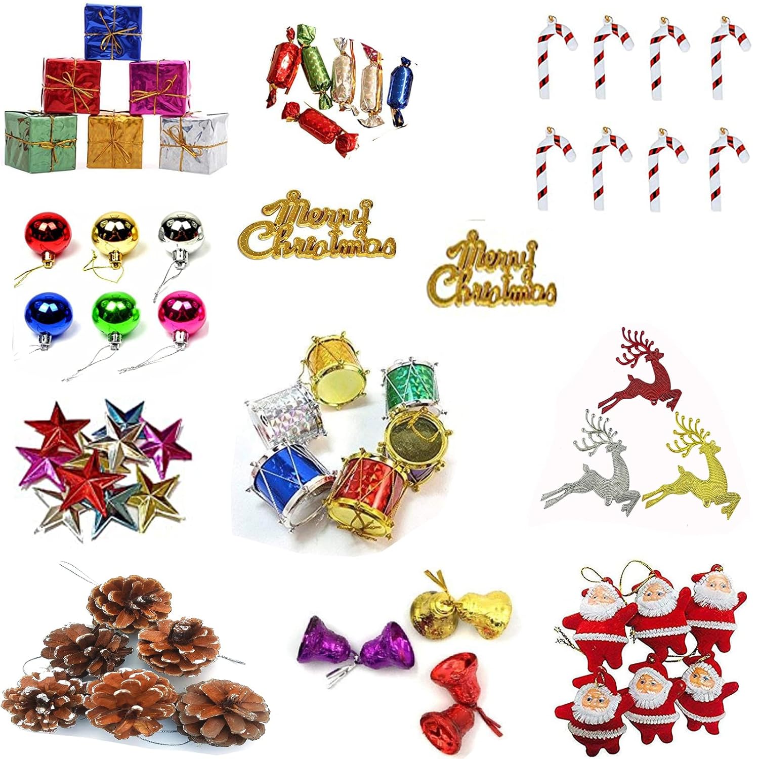 Buy Ascension 70 Pcs Mini Christmas Decoration Ornaments Set for Tree