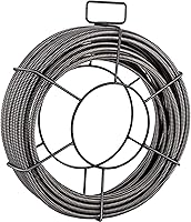 Vista 11 de VEVOR Cable de limpieza de drenaje de 75 pies x 3/8 pulgadas con núcleo sólido, cable para alcantarillado, cable limpiador de sifón, cable
