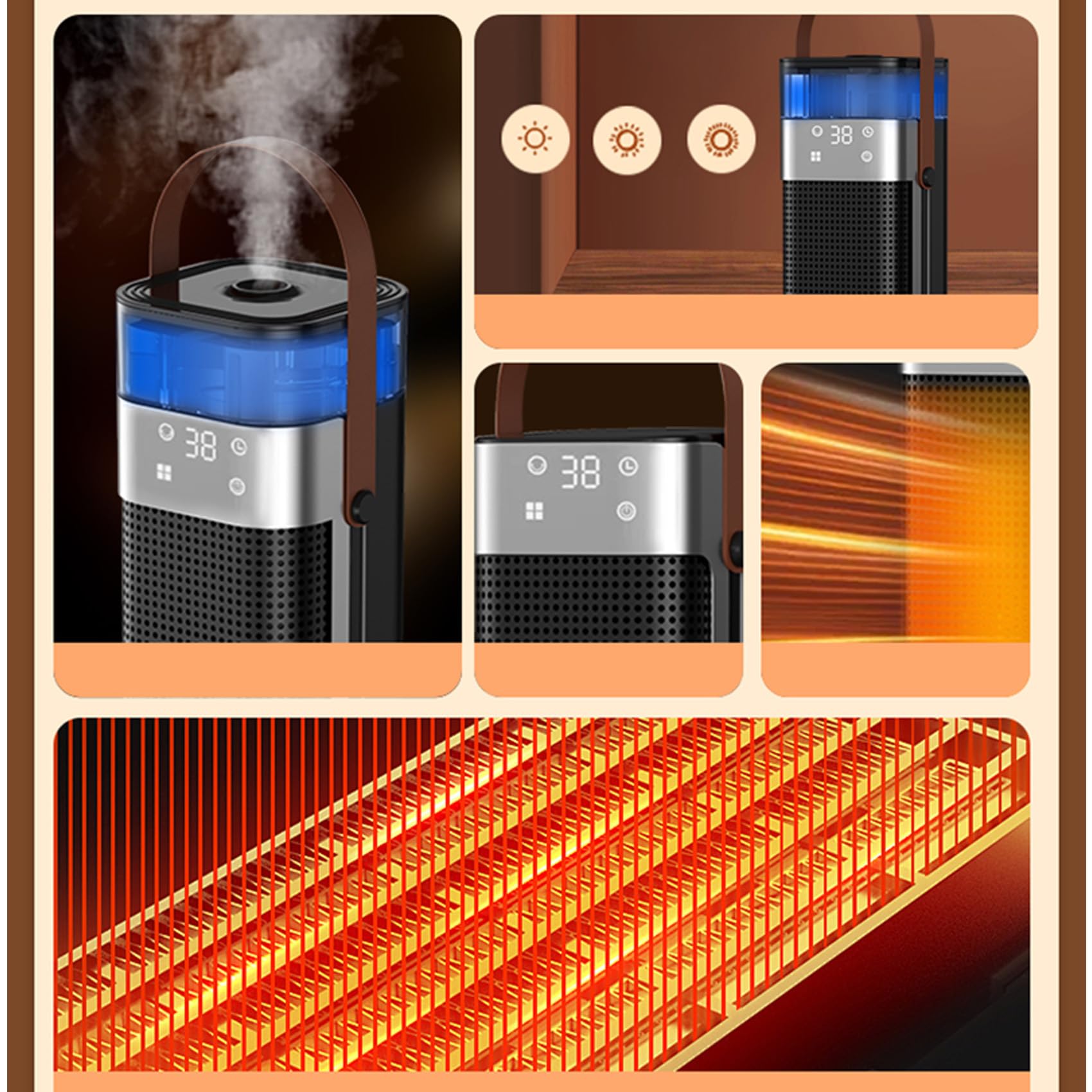 Amazon | 屋外業務用ヒーター 電気ストーブ ハロゲン 1300W 防水