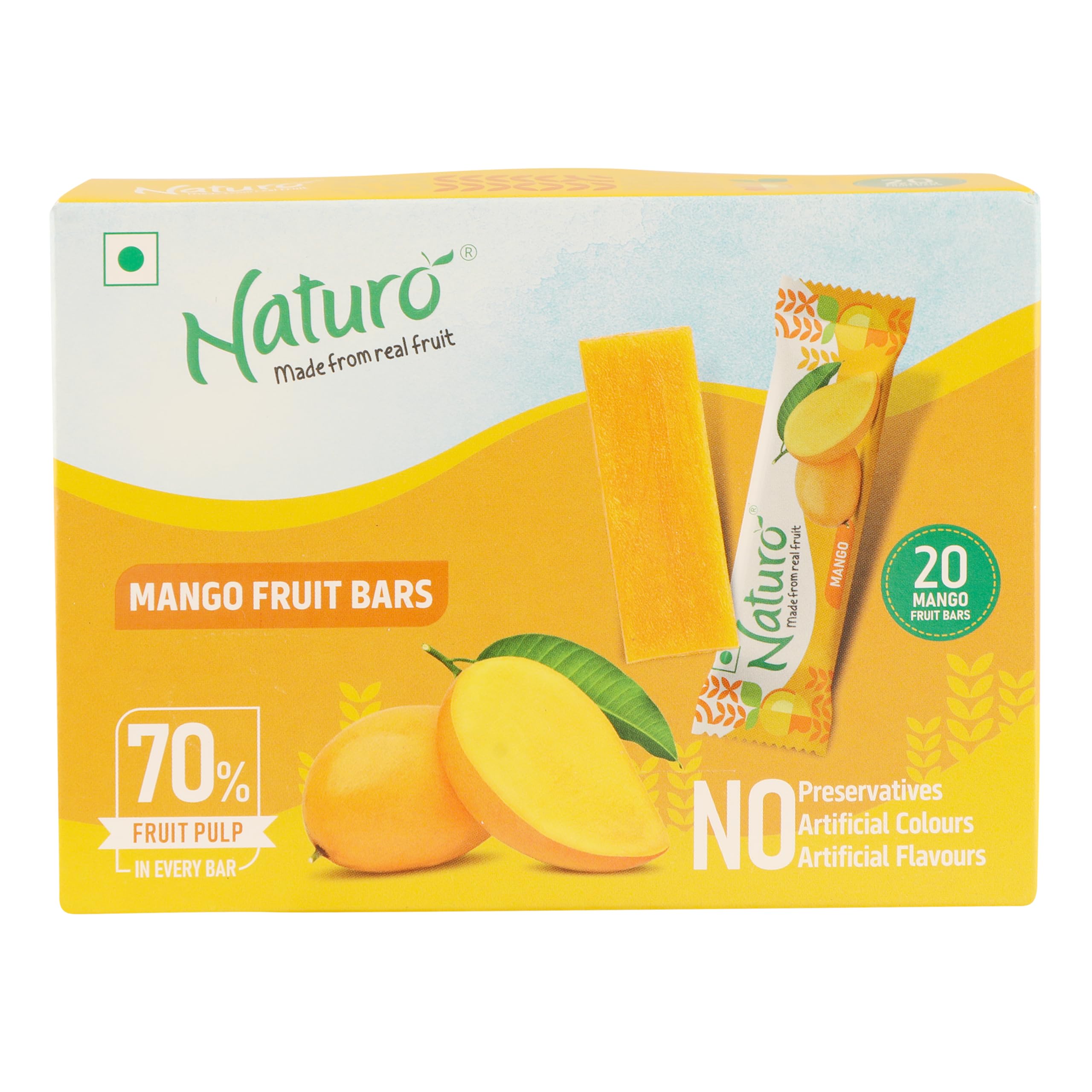 Naturo Mango Fruit Bars, 140g