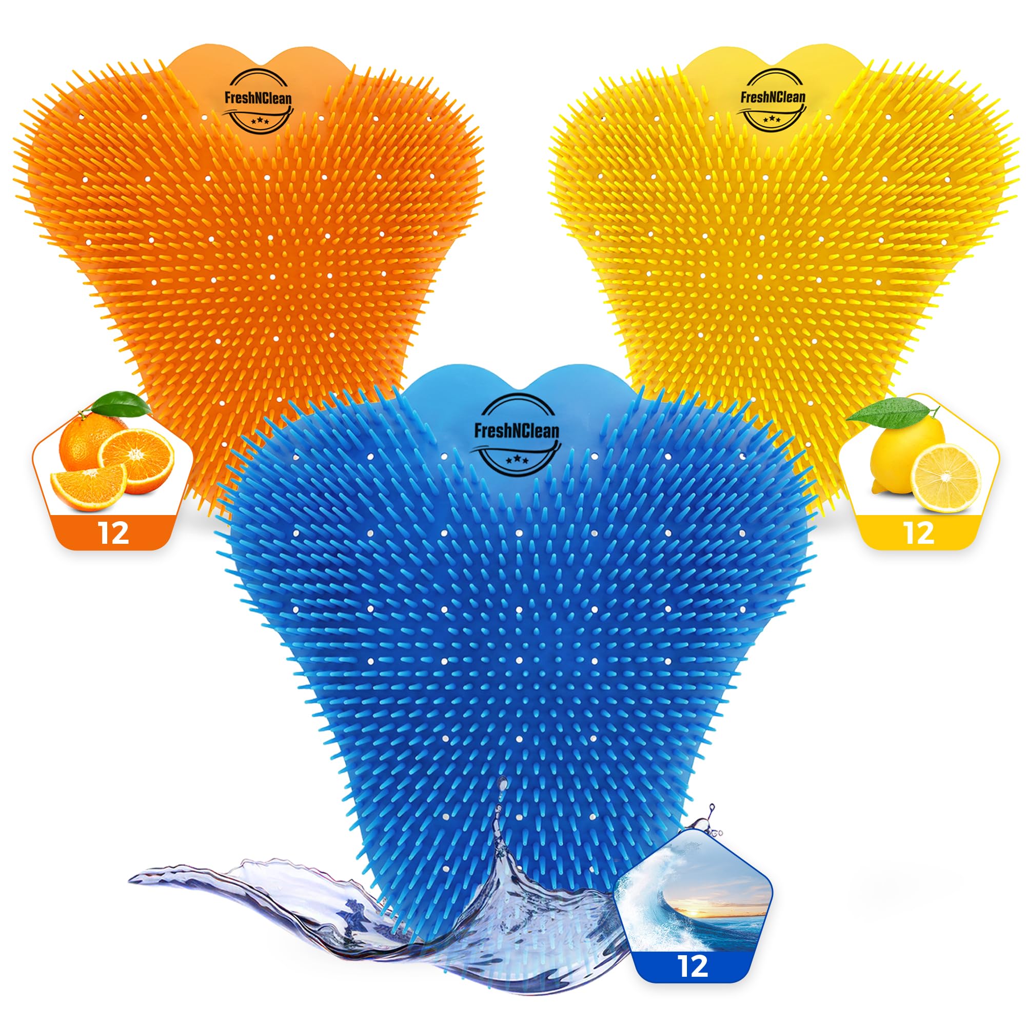 FreshNClean Desodorante para pantalla de urinario (paquete de 36)