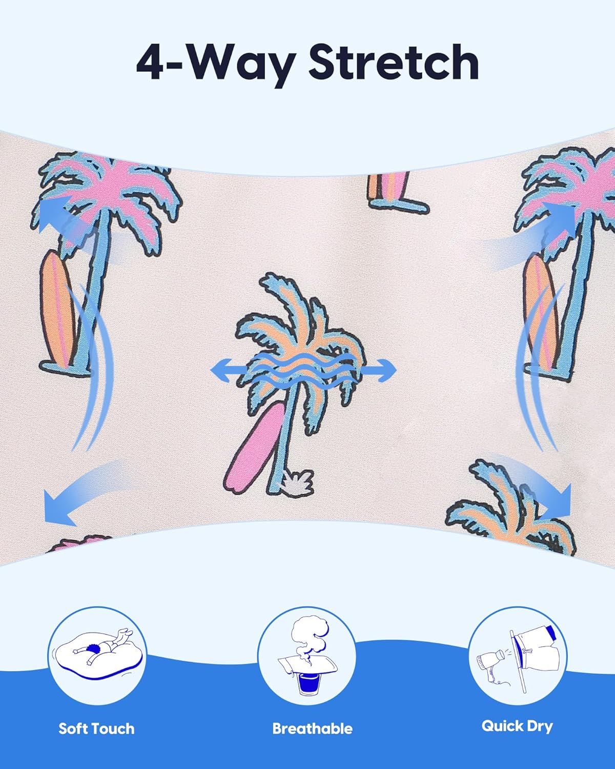 maamgic Boys Swim Trunks with Compression Liner Quick Dry Swim Shorts Anti-Chafe Boy Bathing Suit - Image 4