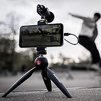 Vista 8 de Kit de video Shure MV88+ - Micrófono condensador estéreo digital para Apple y Android, con trípode Manfrotto PIXI, pinza para teléfono, montaje