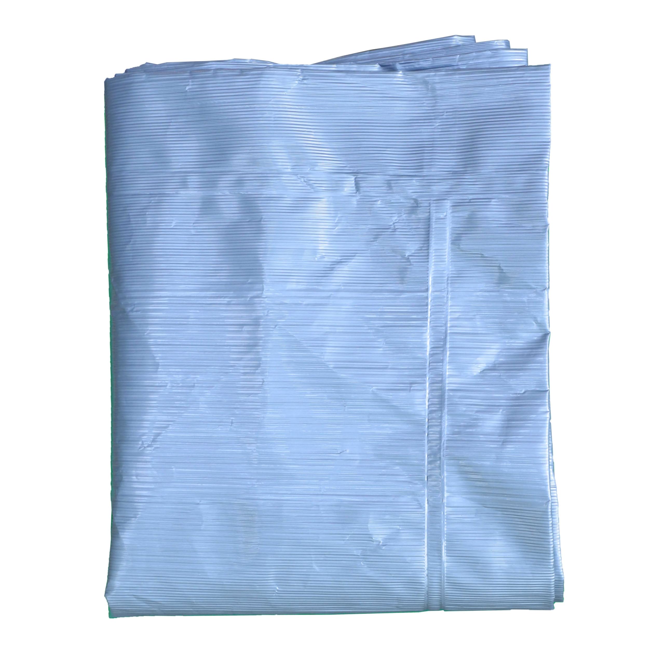 Ecopaulin Cross Laminated Multilayer Eco-Friendly Tarpaulin Sheet Waterproof Tirpal Heavy Duty 9 X 12 Ft Poly Tadpatri - Multipurpose 150 GSM Plastic Cover Tharpai, Thadika, Tarp (Silver)