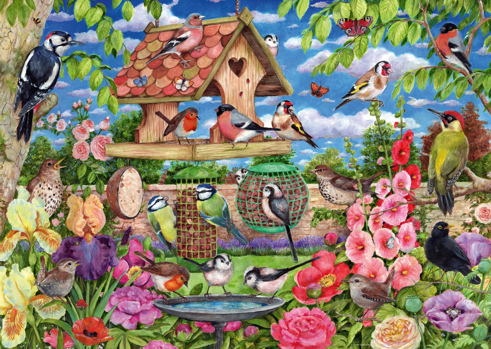 Ravensburger A Bird’s Banquet by Debbie Cook 1000 piece jigsaw puzzle