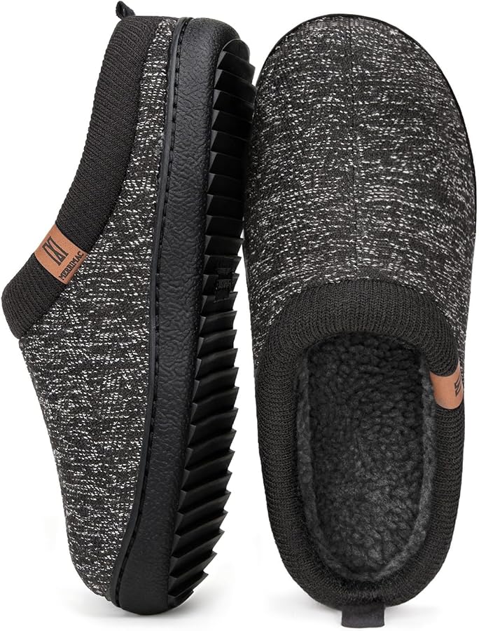 MERRIMAC 男士舒适记忆泡沫防滑室内拖鞋