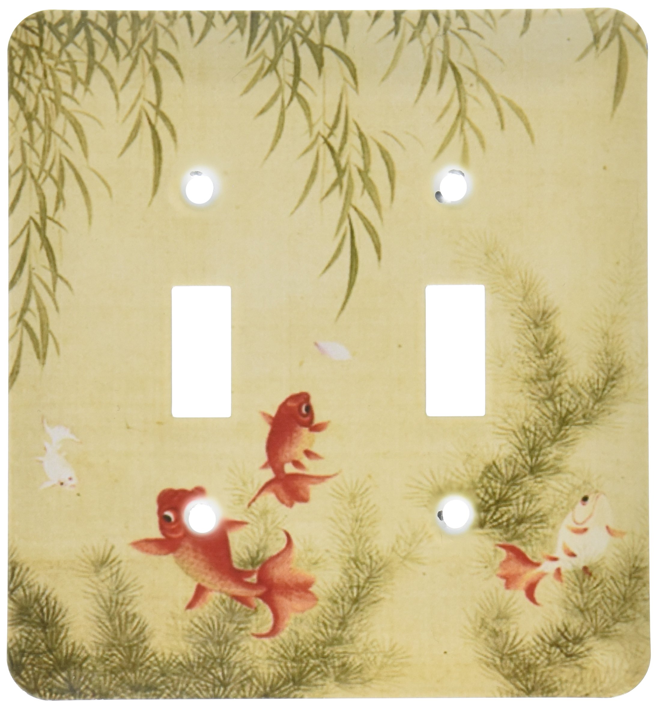 Image de l'encre chinoise 1600 double interrupteur à bascule deco murale