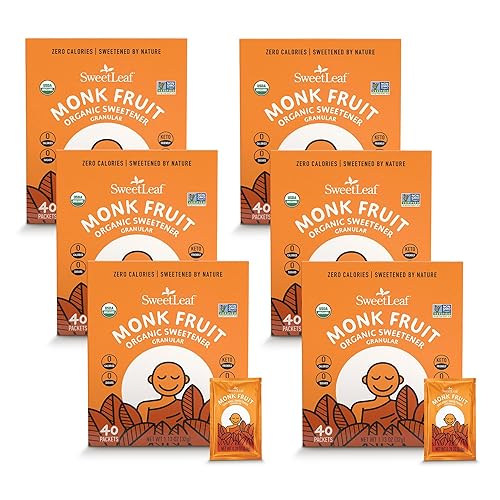 Miniatura 9 de Sweetleaf Gránulos edulcorantes orgánicos Monk Fruit 80 paquetes