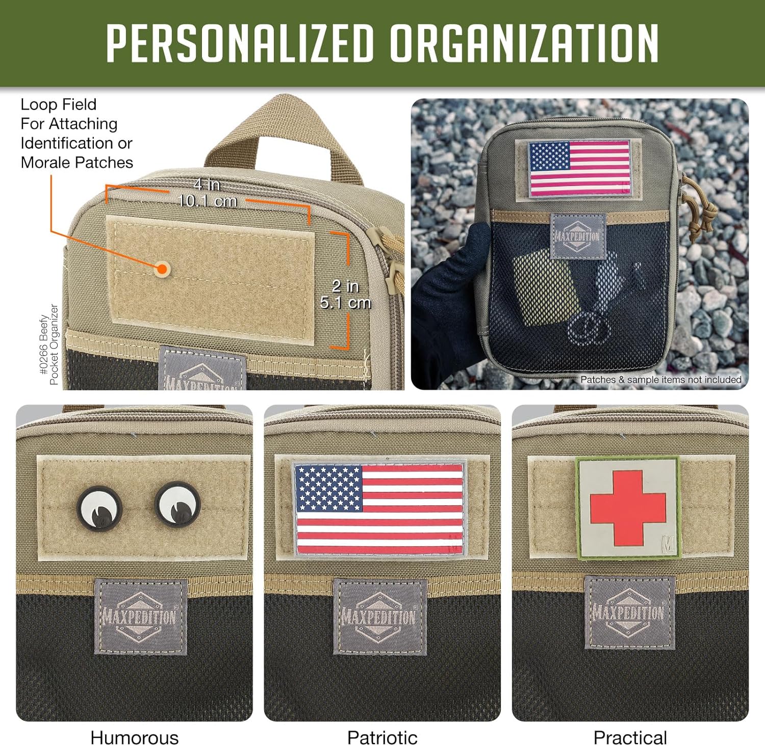 MAXPEDITION Beefy Pocket Organizer, Compact, MOLLE-Compatible, 1000D Nylon Tactical Pouch, Everyday Carry Tool and Gear Storage for Outdoor, Tactical, Survival, 0266 - Image 6