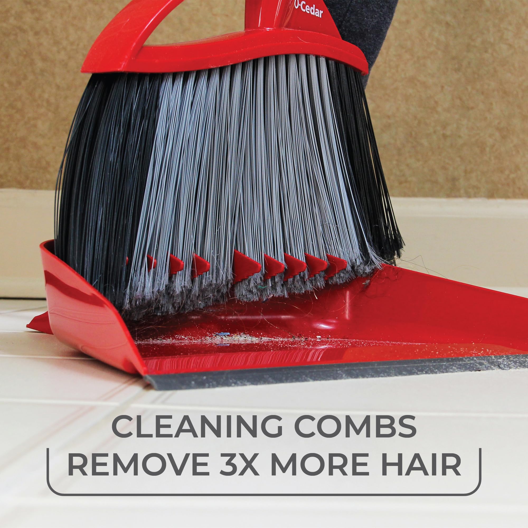 O-Cedar Pet Pro Broom - 3x More Pet Hair! -3 O-Cedar Pet Pro Broom - 3x More Pet Hair! -3
