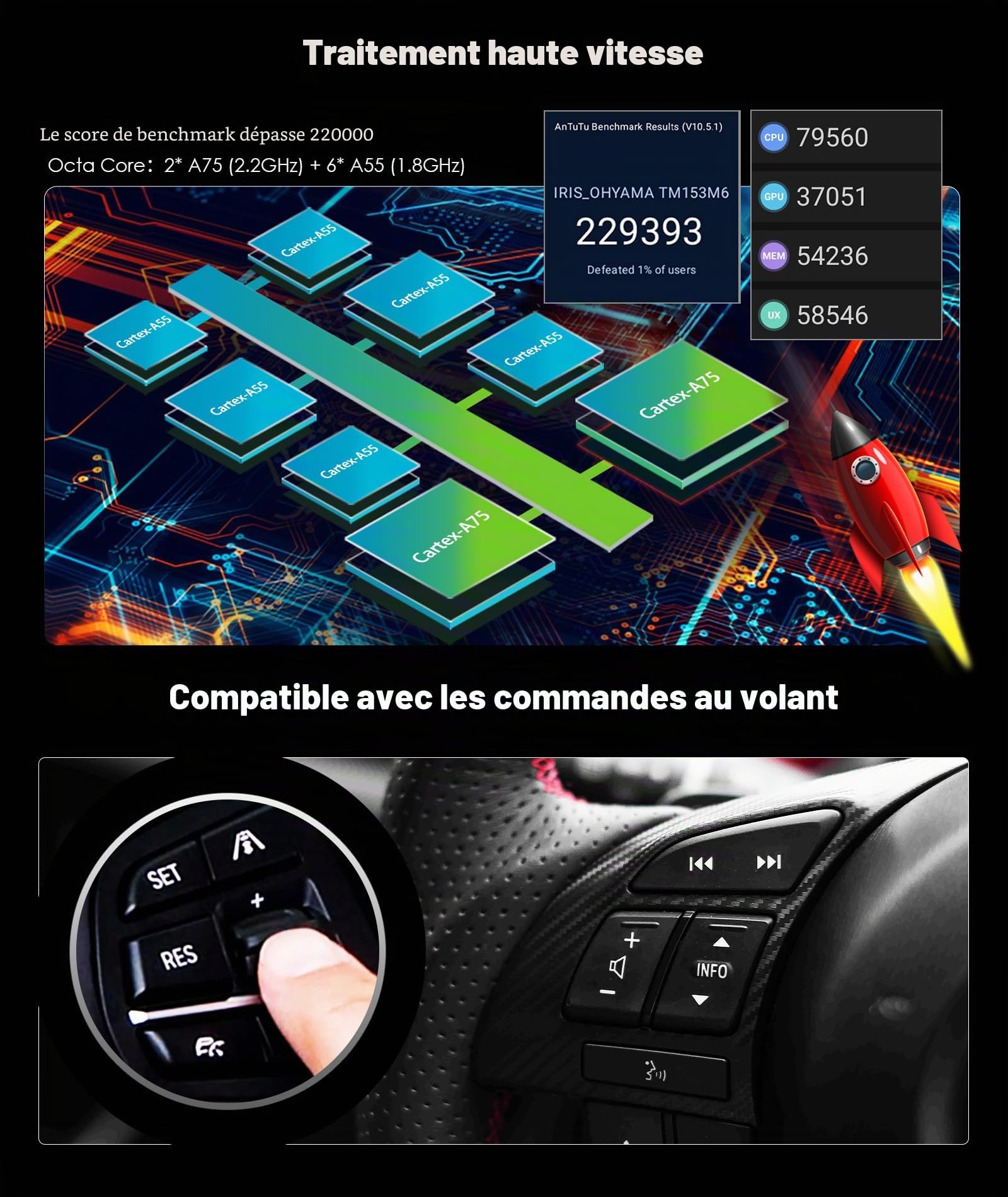 10,25" Android 16 Autoradio pour BMW Série 5 X5 E53 Carplay Android Auto | 8-Core GPS Navigateur DSP Bluetooth 5.0 A2DP WiFi Dab+IPS écran Tactile Canbus 4Go+64Go