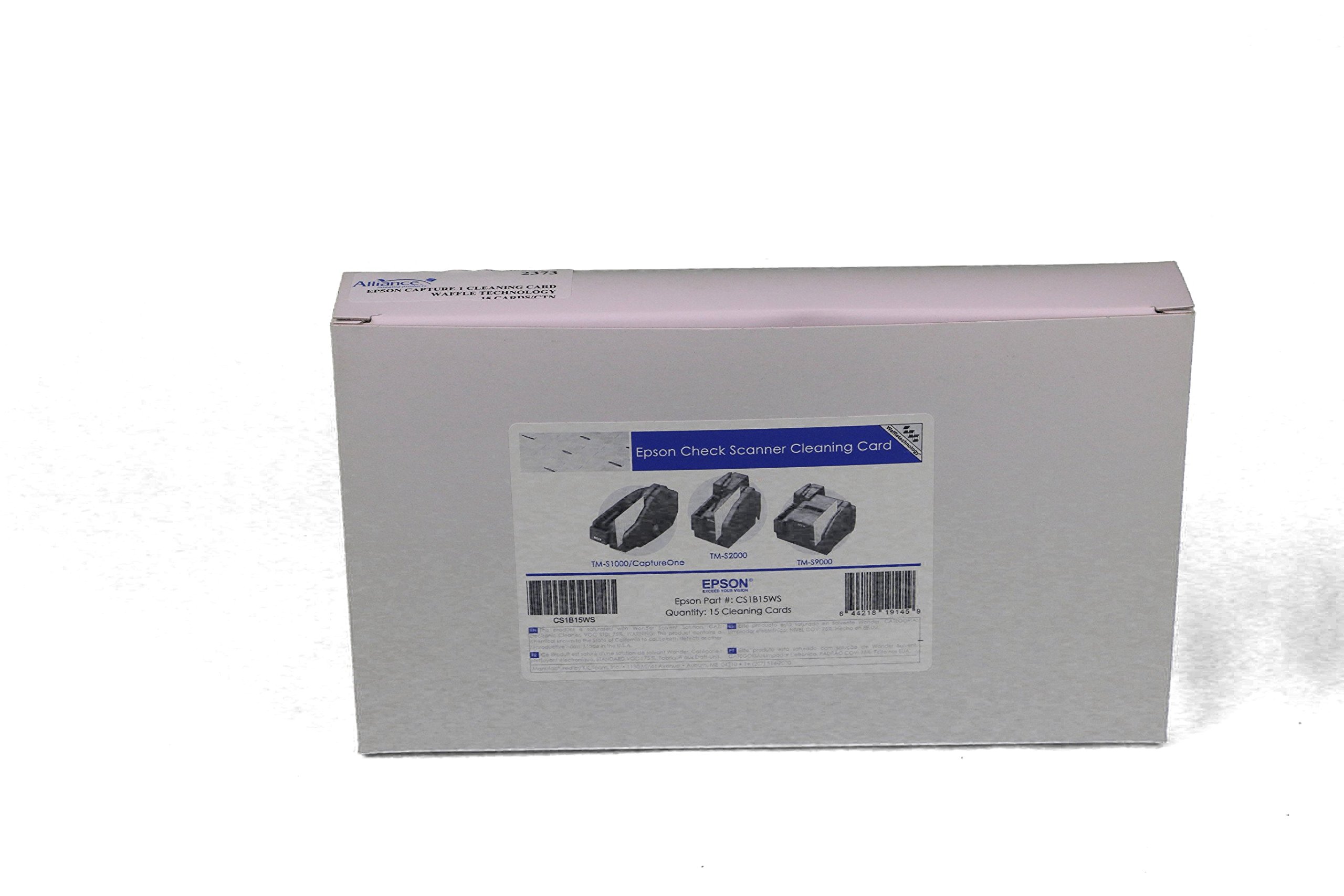 Amazon.com: Epson CaptureOne Check Scanner Cleaning Card Featuring 