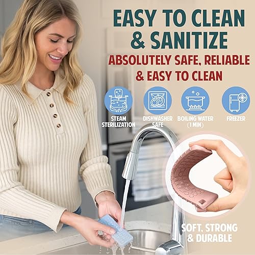 Miniatura 7 de Mordedor remoto de silicona para TV para bebé con clips para chupete  Paquete de 2 juguetes suaves para la dentición del bebé para niños y niñas de