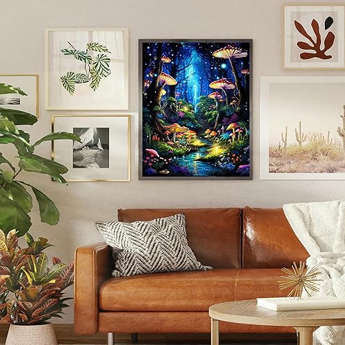 Vista 77 de xackcme Pintura de montaña por números para adultos, pintura de paisaje por número sobre lienzo sin marco, pintura al óleo de paisaje lunar