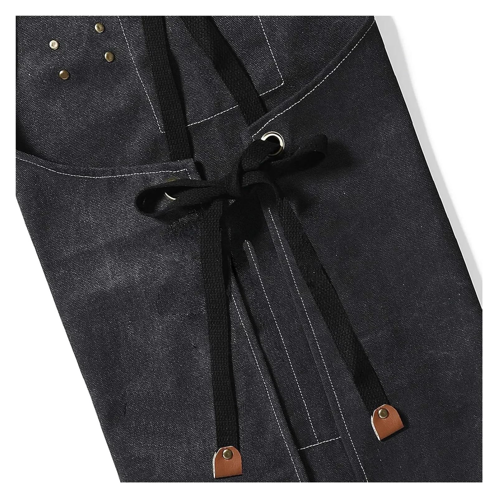 Delantal Delantales de chef for hombre y mujer con bolsillos grandes, lona algodón, espalda cruzada, resistentes ajustables
