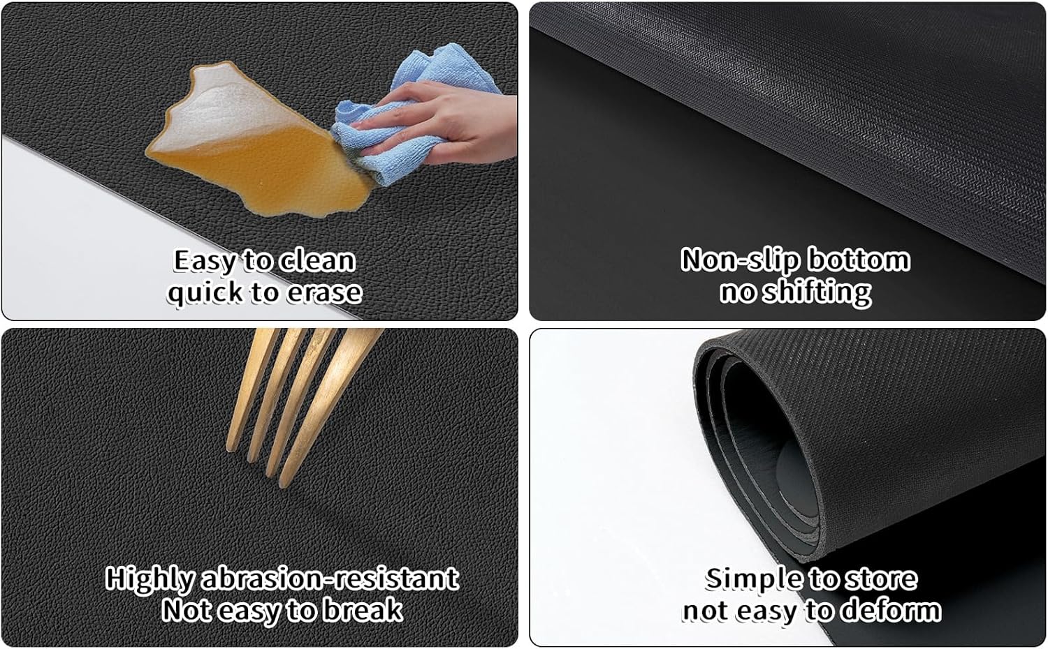 Under Sink Mats-35" x 24" (Cut-to-Fit) Absorbent Shelf Liner for Kitchen&Bathroom Cabinets | Non-Slip, Quick-Dry Cabinet Liner for Under Sink, Vanity & Utility Storage (Light Grey,35''x24'')