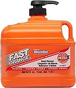 Fast Orange Permatex 25217 Pumice Lotion, Heavy Duty Hand Cleaner, Natural Citrus Scent, Waterless Cleaner For Mechanics, Strong Grease Fighter, 1/2 Gallon, Orange, 64 Fl Oz (Pack of 1)