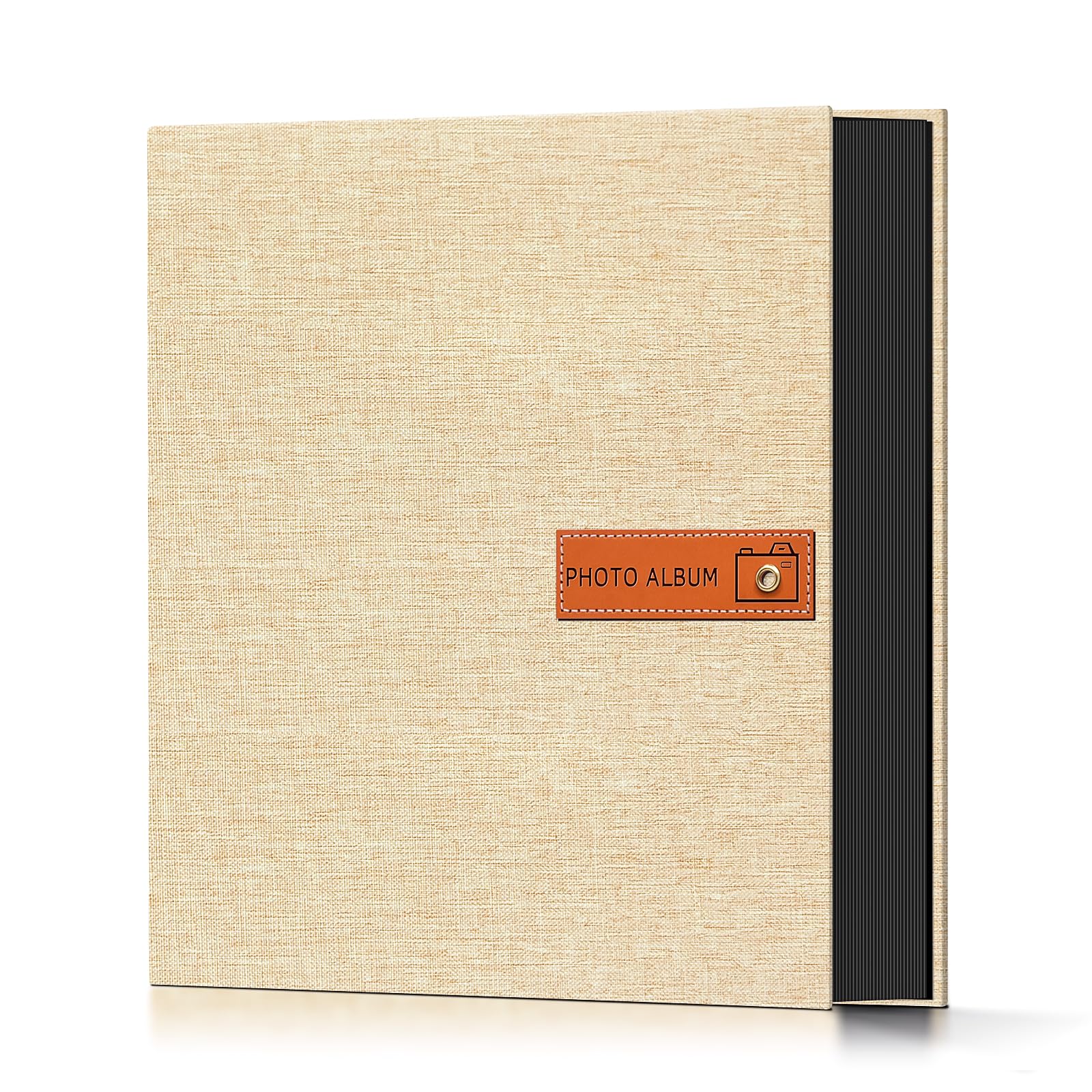 Popotop 4x6 Photo Album 200 Pictures, Linen Hardcover, Reinforced Spine