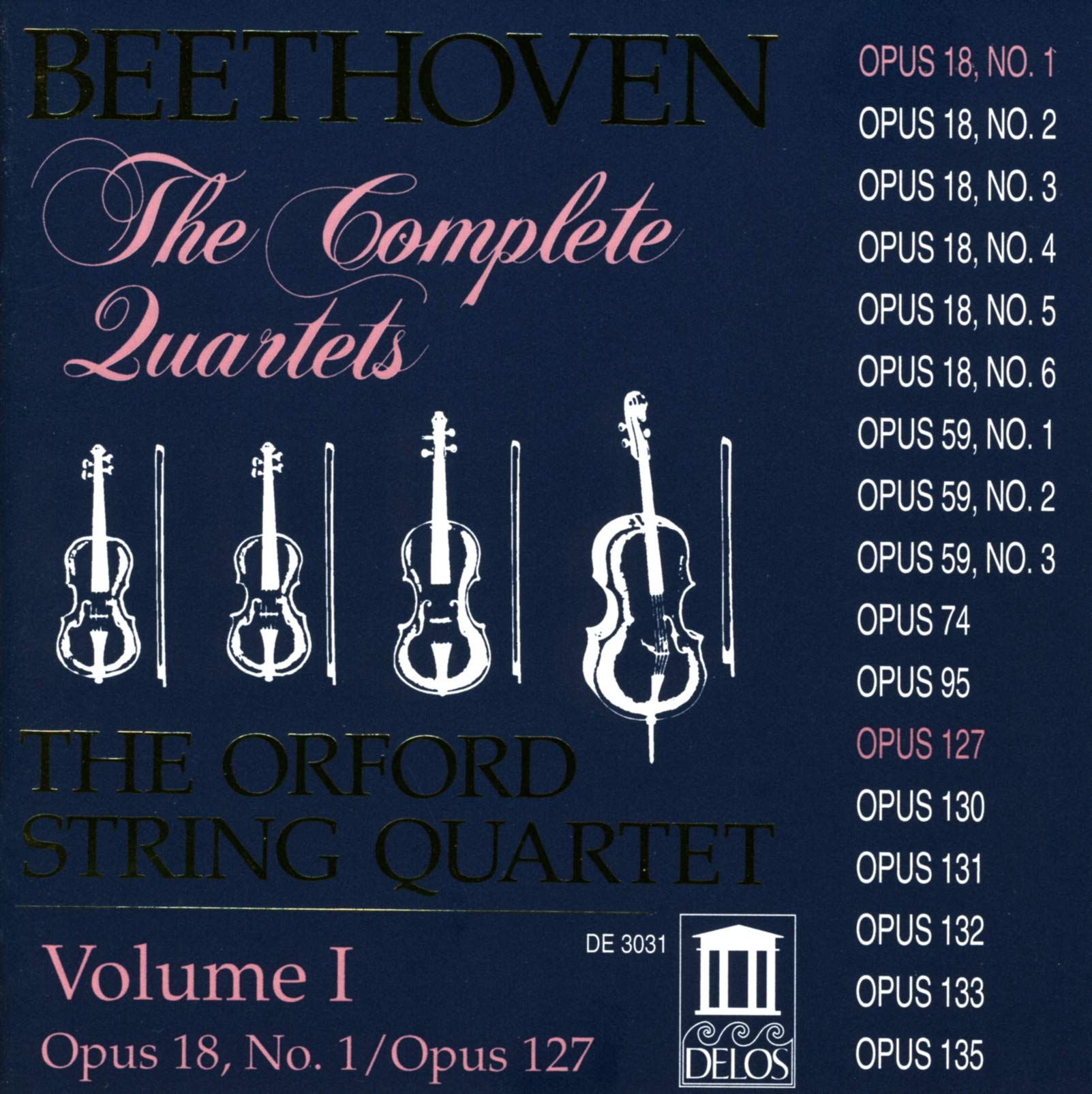 Beethoven: String Quartets, Vol.1/ THE ORFORD STRING QUARTET [IMPORT]