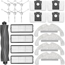 Replacement Accessories Kit for Dreame D10 Plus Gen 2 Robot Vacuum Cleaners RLD32GD Replacement, 1 Main Brush, 6 Side Brushes, 4 HEPA Filters, 4 Mop Cloths, 4 Bags