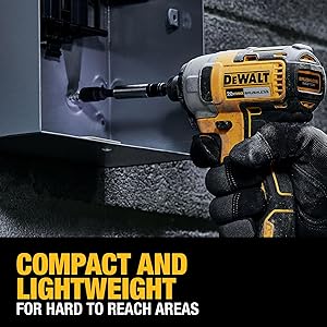 DEWALT 20V MAX Impact Driver, 1/4 Inch, Battery and Charger Included (DCF787D1)