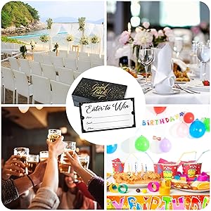 L LIKED 250 Raffle Tickets 3.5"x2"Enter to Win Card Great for Entry Cards Contest,Raffles,Ballot Box, Auction, Fund Raisers, Fairs, Carnivals, and More - with Space for Collect Name Email Phone