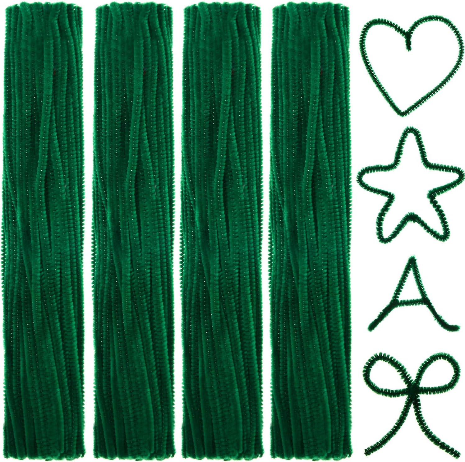 eBoot – 100 unidades de limpiadores de tuberías de chenilla para artes y manualidades, 0.236 x 11.811 in