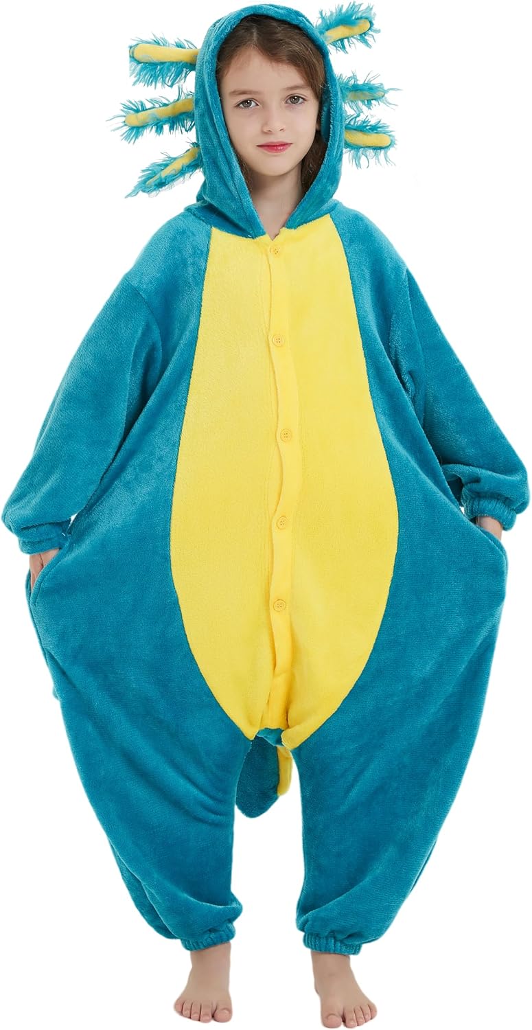 Magicmode Animal Onesie Pajamas for Kids, Soft Flannel Halloween Cosplay Costume for Boys Girls - Image 5