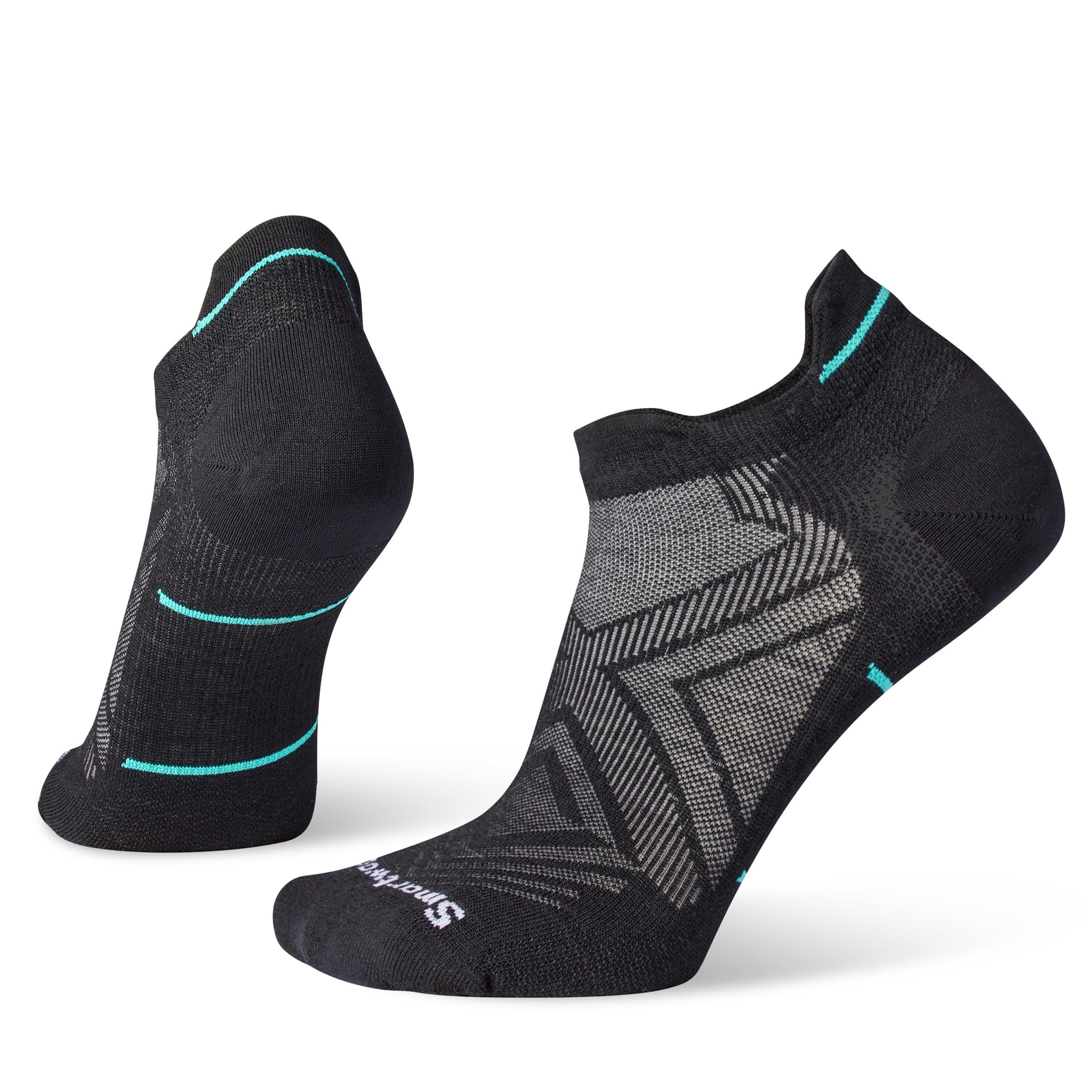 Smartwool Womens Run Zero Cushion Low Ankle Socks, Black, M EU