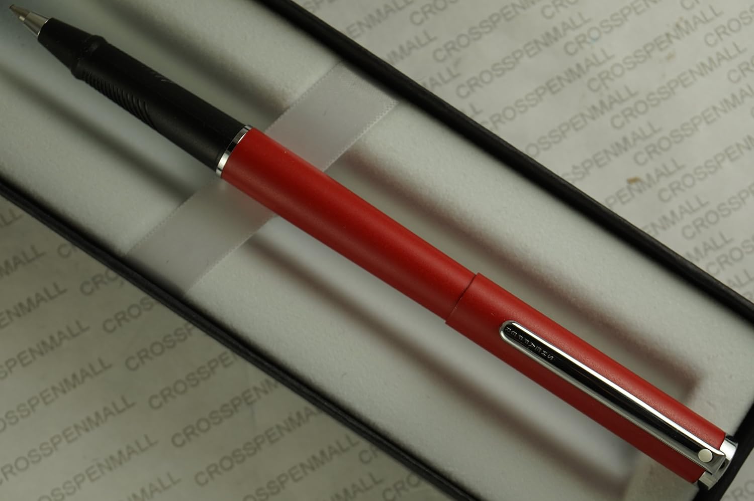 Cross Sheaffer, Matte Red with polished Appointments Ballpoint Pen with Stylus .