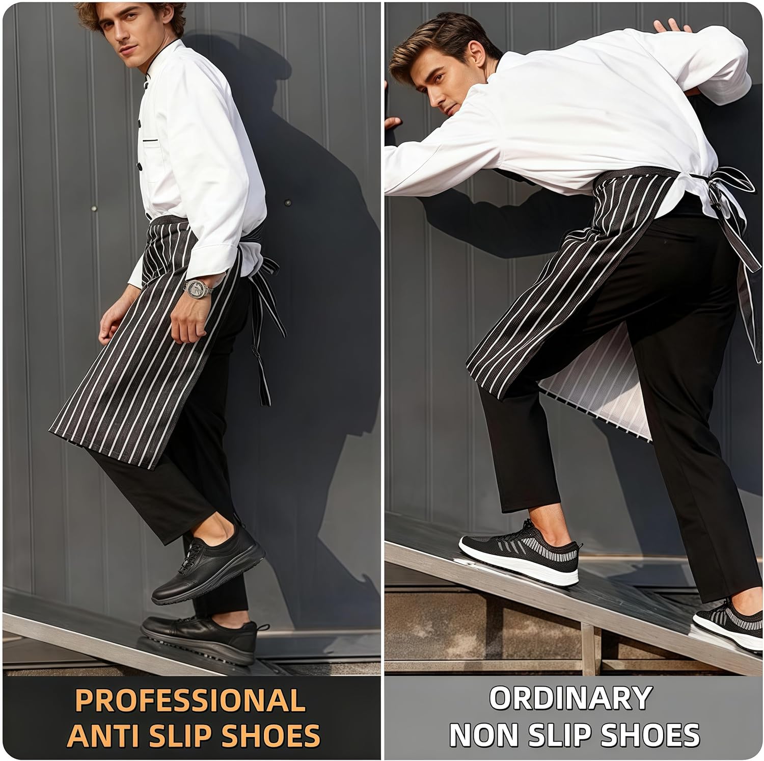 Non Slip Chef Shoes - Pro Kitchen Shoes for Men Women with SRC Anti-Slip, Water&Oil-Resistant,Lightweight,Comfort,Shock-Absorbing