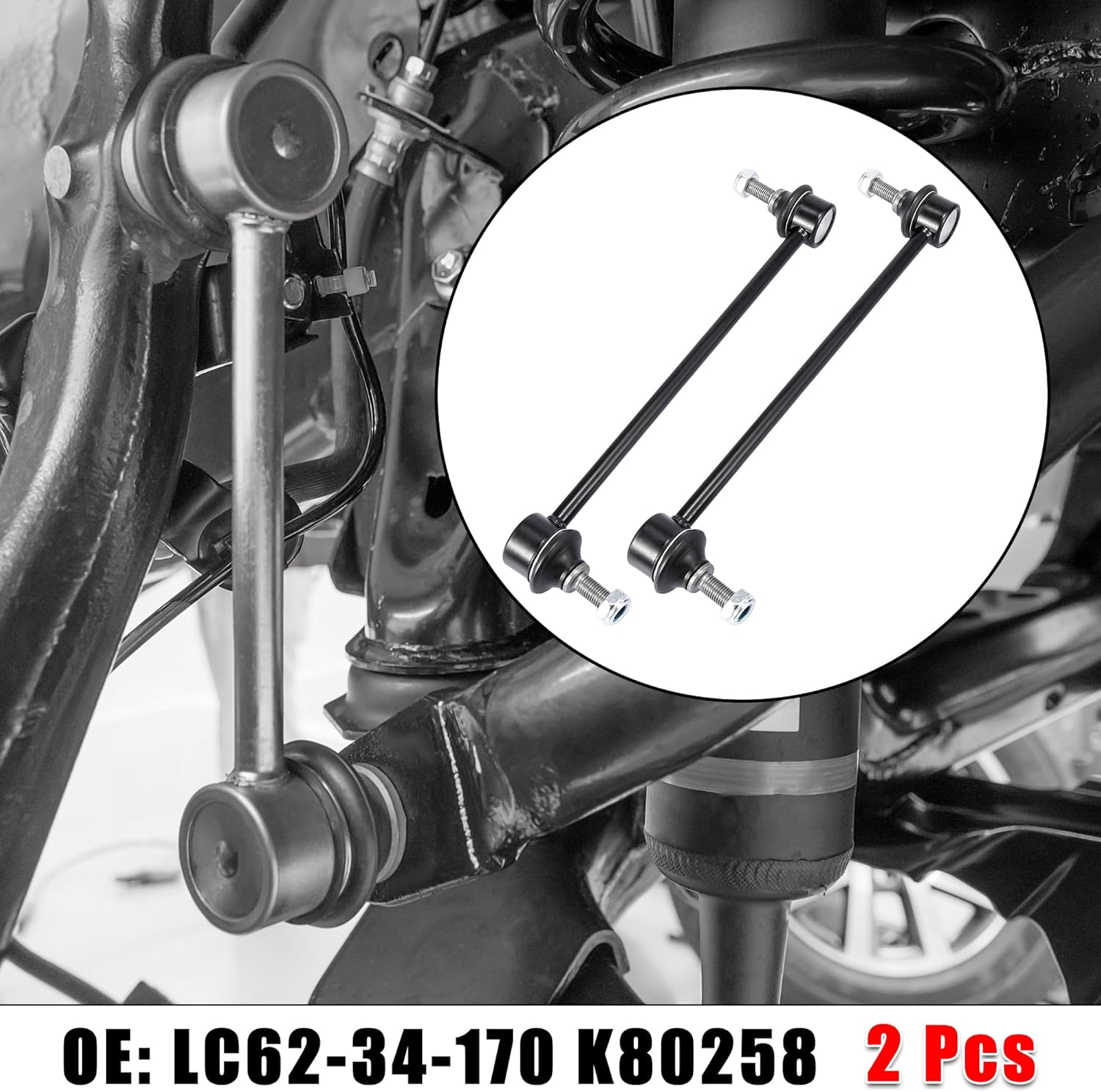 X AUTOHAUX 2pcs Front Suspension Sway Bar End Links Stabilizer Sway Bar Link LC62-34-170 5174185AC for Dodge Avenger 2008-2014