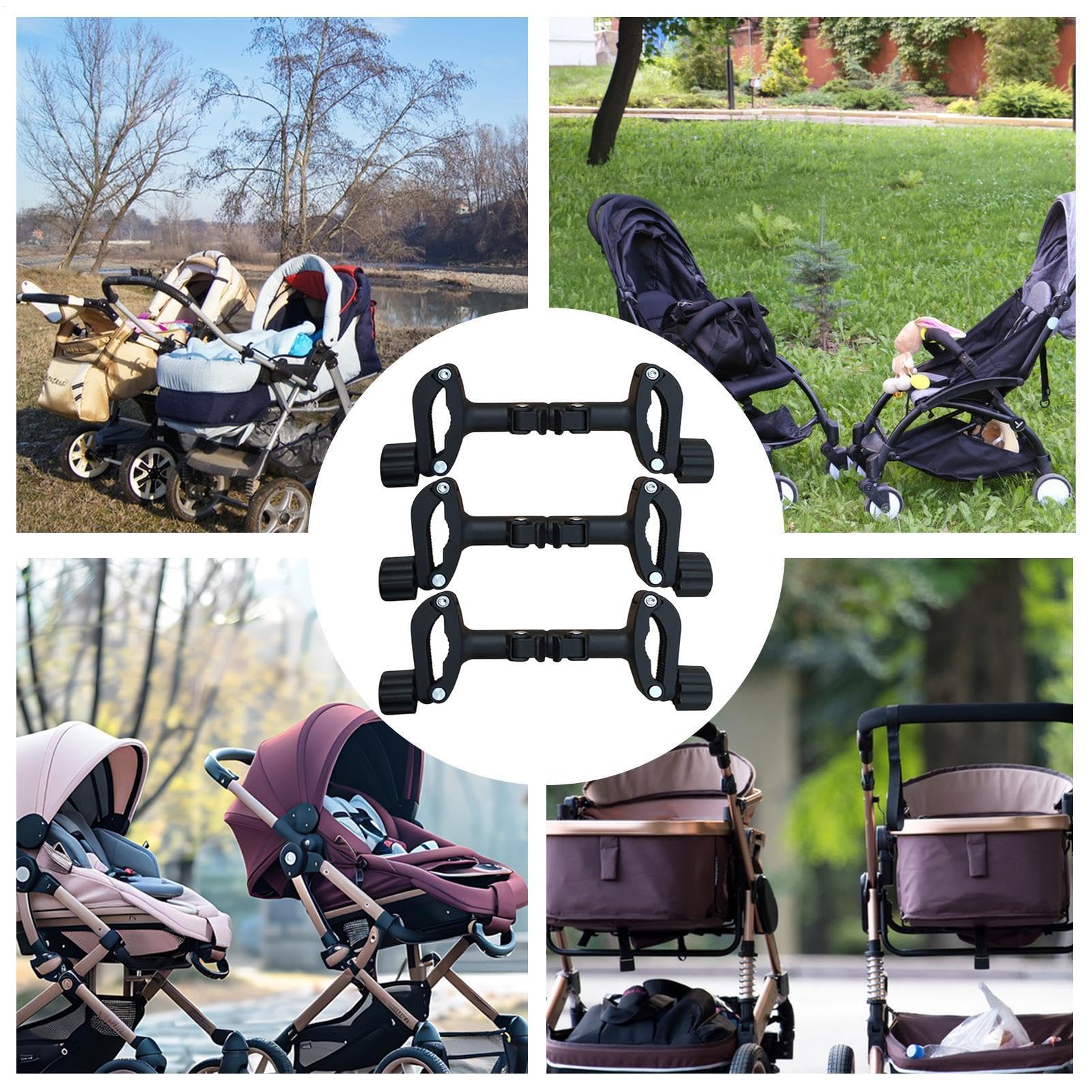 Connecteur Twin Pram, Connecteurs de poussière jumeau Adaptateur à double