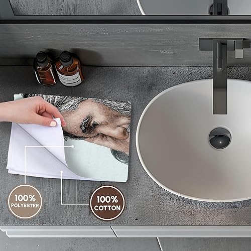 Miniatura 3 de 3dRose Engraving Thomas Carlyle British writer Historical Art - HI12 - Towels twl-83032-3