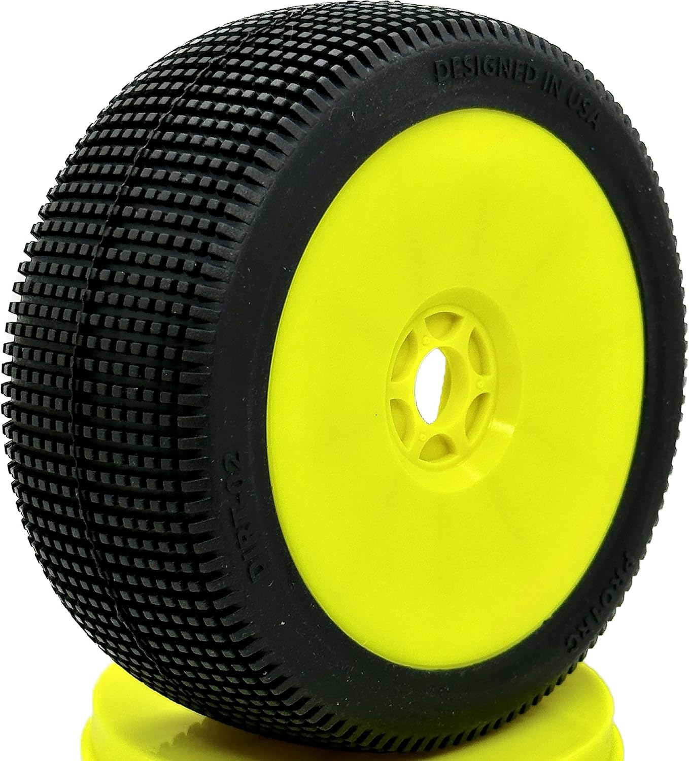 DIRT-02 Ultra Soft (Tire) X Compound (Profesional PRE-GLUE White Wheel)